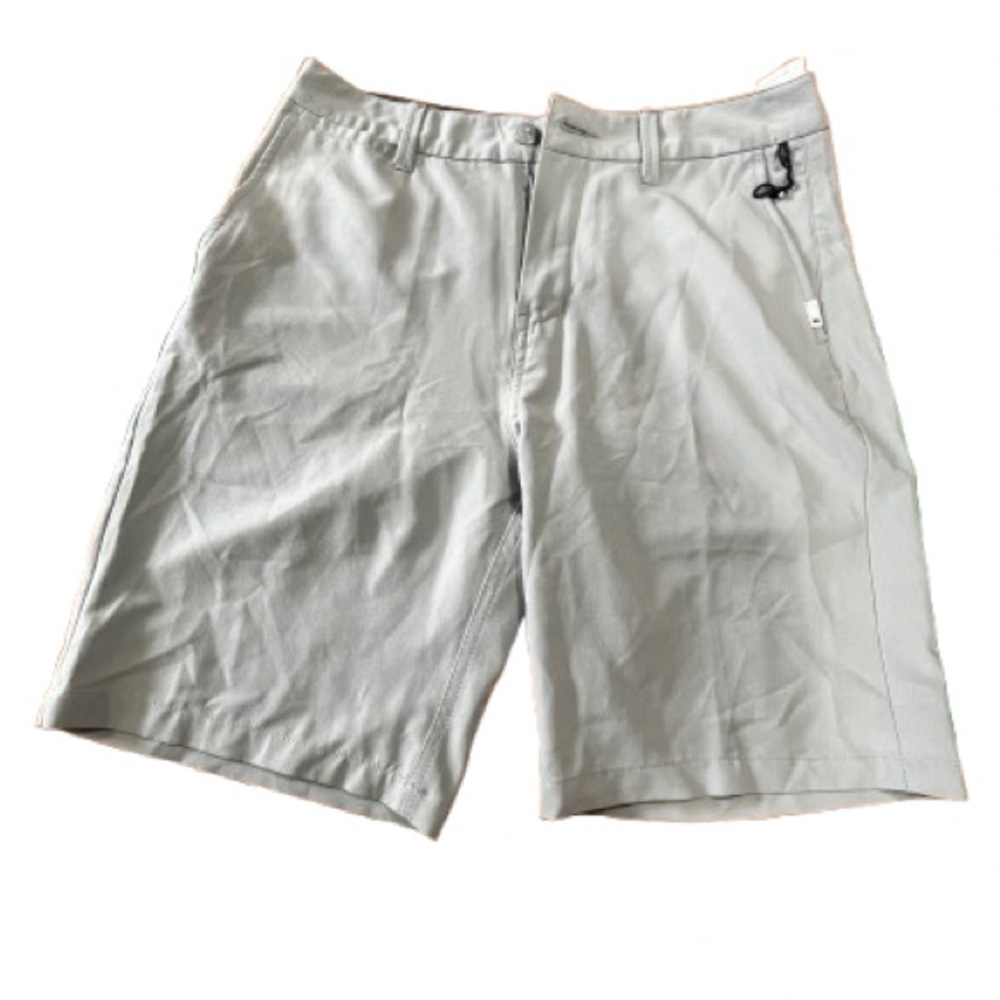 Quiksilver Seafoam Green Flat Front Shorts - Size 30